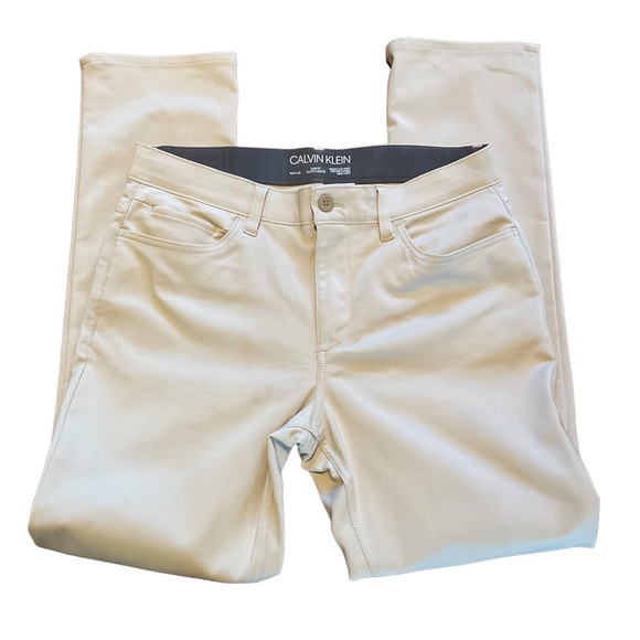 Calvin Klein Other - Calvin Klein Infinite Flex Waist Slim Fit Pants In Tan